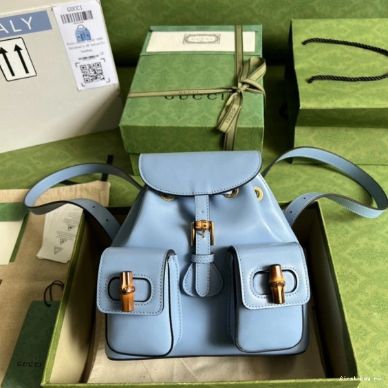 GUCCI small backpack Bamboo 0816